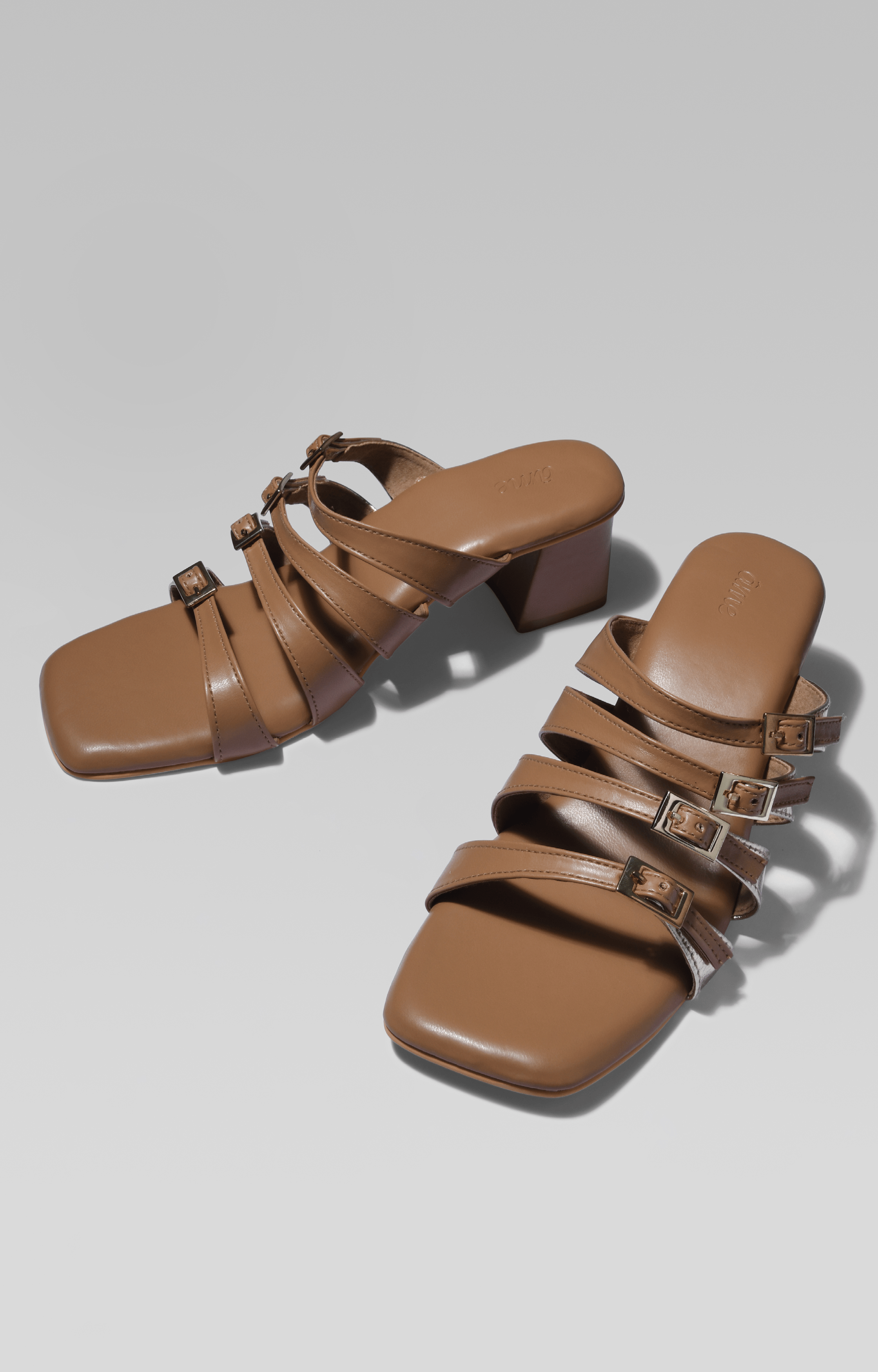 AME | Buckle Strap Heels - Nude undefined