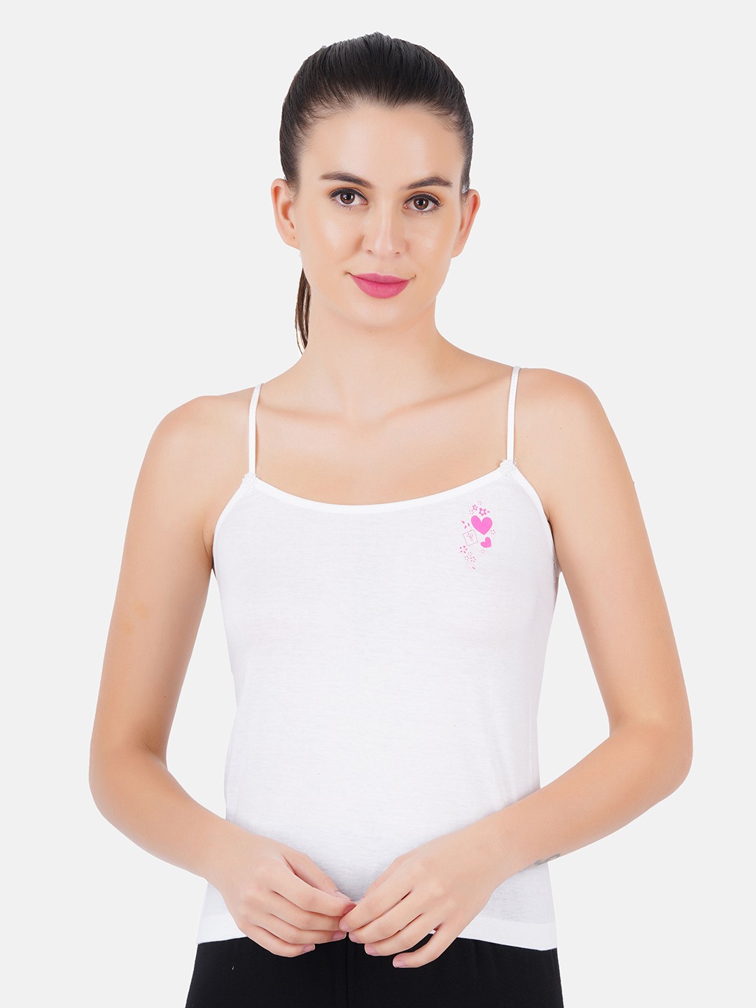 Ramyyam | Ramyyam Womens White Camisole Amoka 5Pack Combo 1