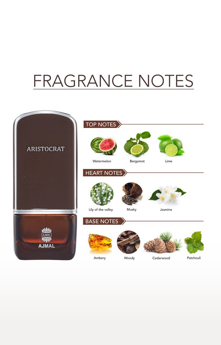 Ajmal Aristocrat EDP Perfume 75ml for Men and Sacrifice II for Him Deodorant Fruity Fragrance 200ml for Men