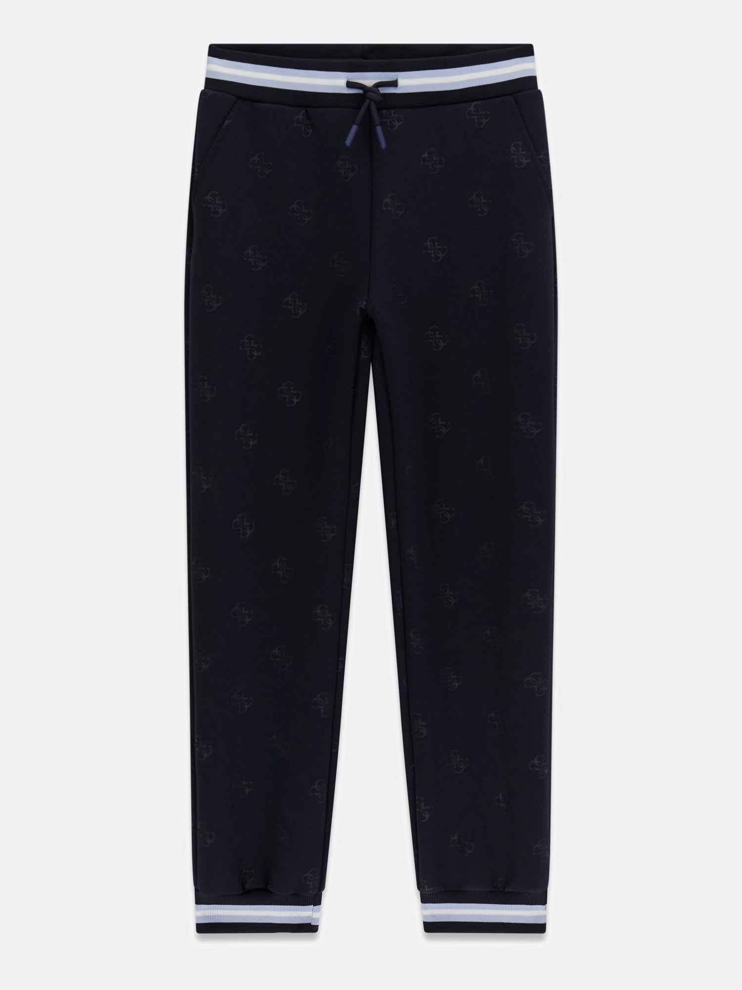 Guess Black Polyester Logo Boys Trouser