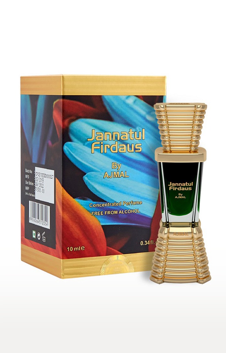 Ajmal Aurum EDP Fruity Perfume 75ml for Women and Jannatul Firdaus Concentrated Perfume Oil Oriental Alcohol-free Attar 10ml for Unisex