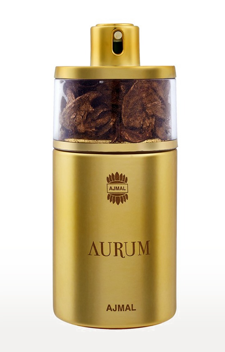 Ajmal Aurum EDP Fruity Perfume 75ml for Women and Mizyaan Concentrated Perfume Oil Oriental Musky Alcohol-free Attar 14ml for Unisex