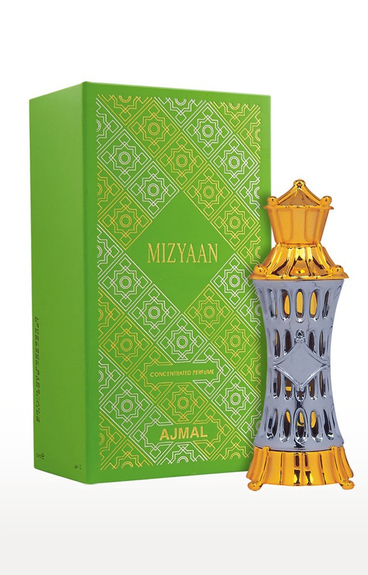 Ajmal Aurum EDP Fruity Perfume 75ml for Women and Mizyaan Concentrated Perfume Oil Oriental Musky Alcohol-free Attar 14ml for Unisex