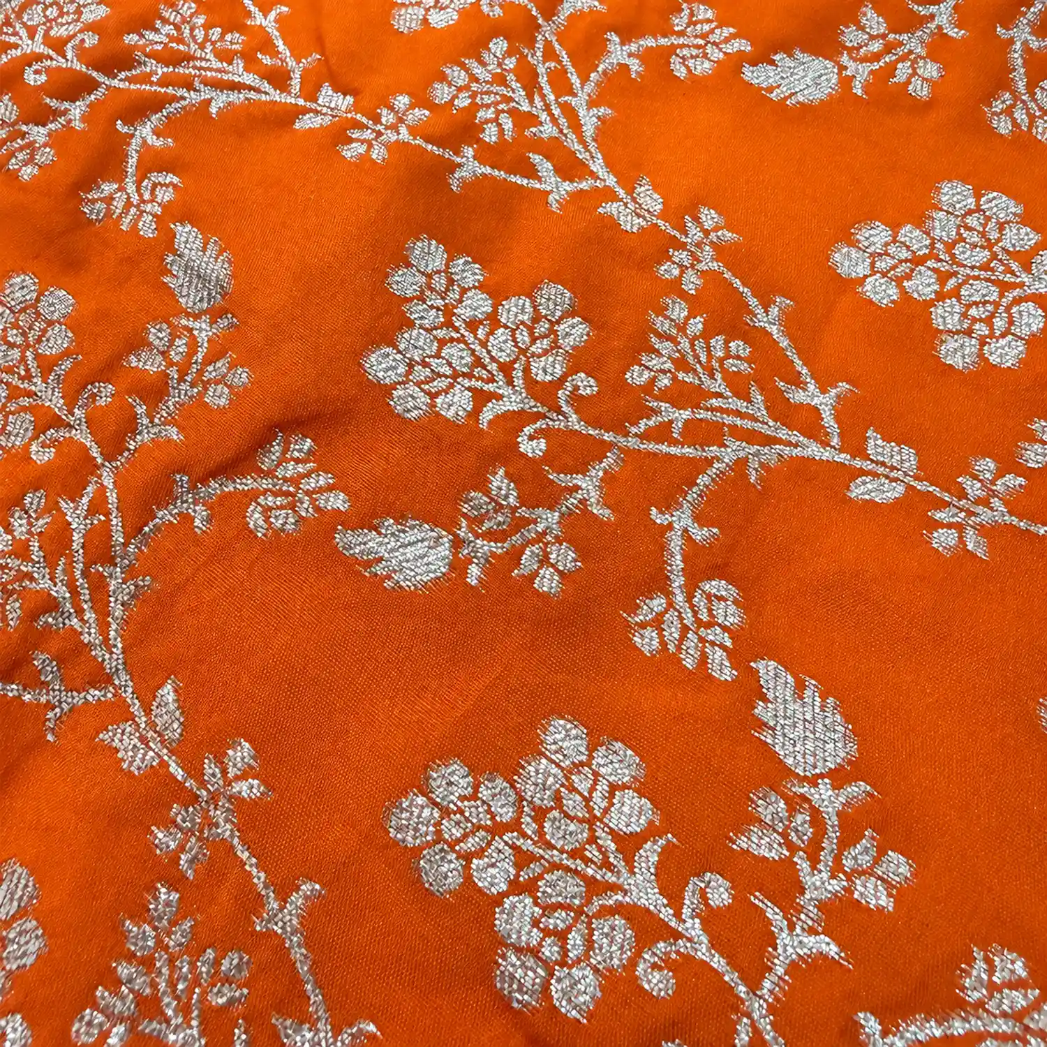Pawsindia Traditional Royal Zari Kurta for Cats - Orange