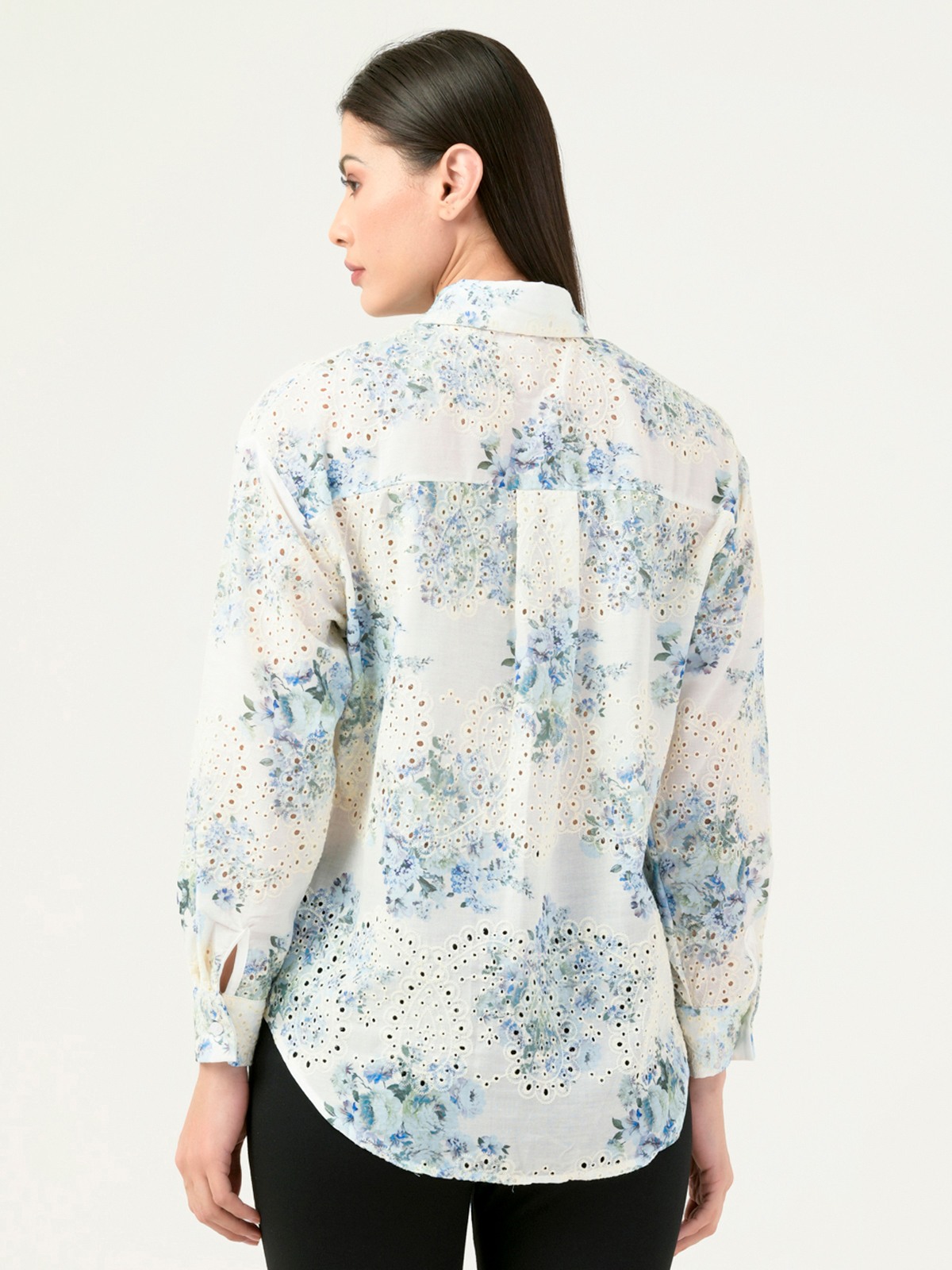 Albion Women Smart Premium Sky Casual Shirt