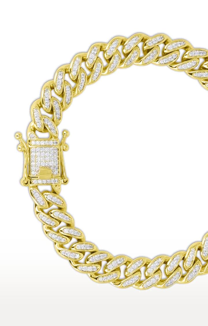 Diamond Studded Gold Filigree Bangle | Neta Wolpe