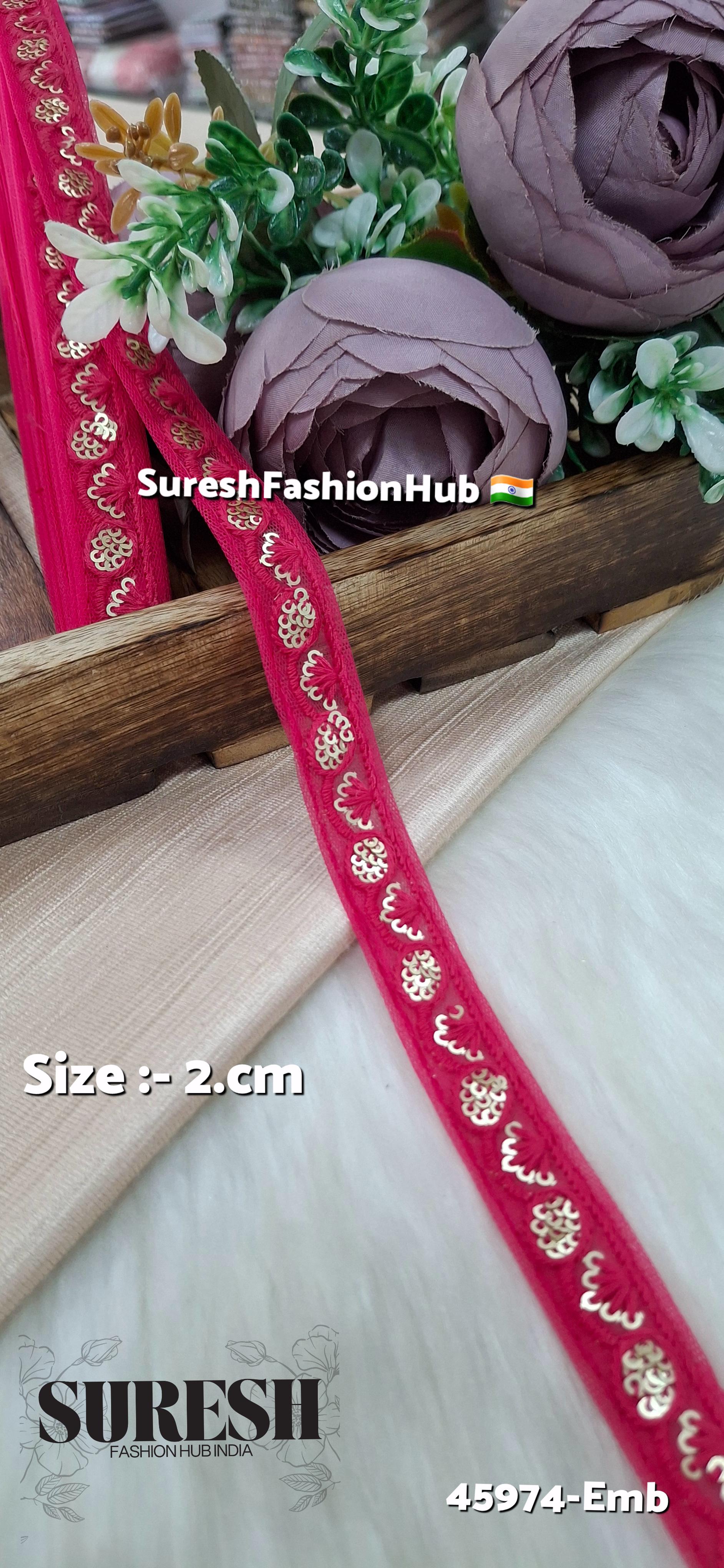 Rani Tone-on-Tone Embroidery Lace