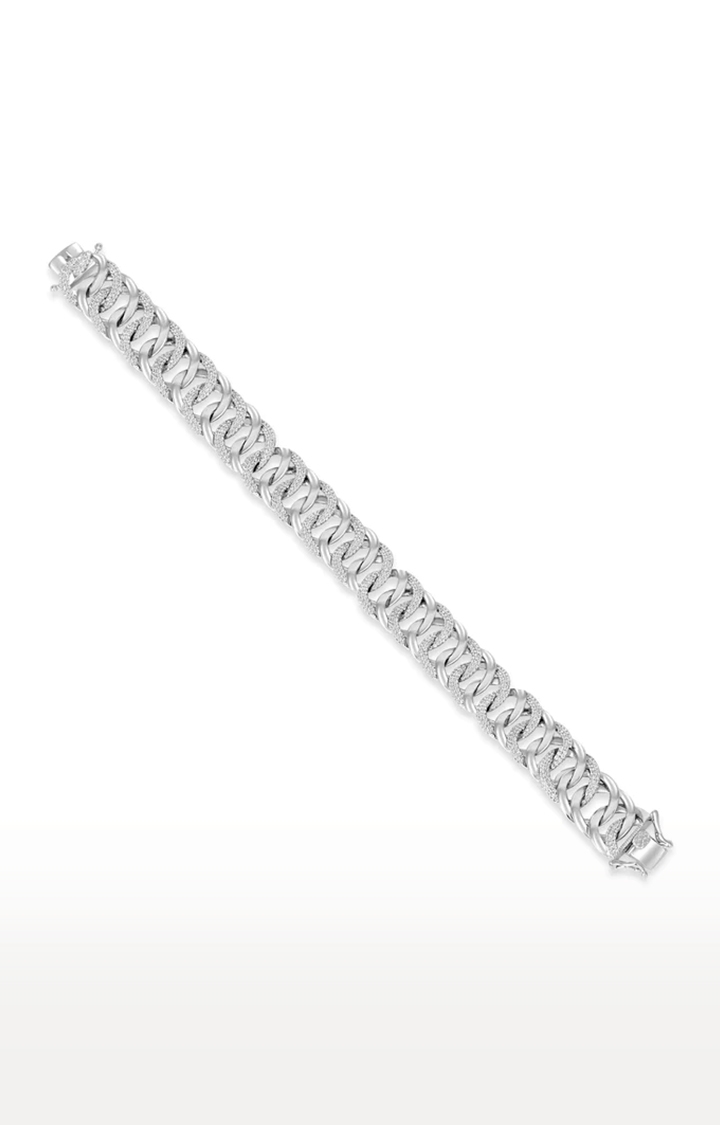WRAPGAME | Unisex Silver Round Link Cubans Bracelet