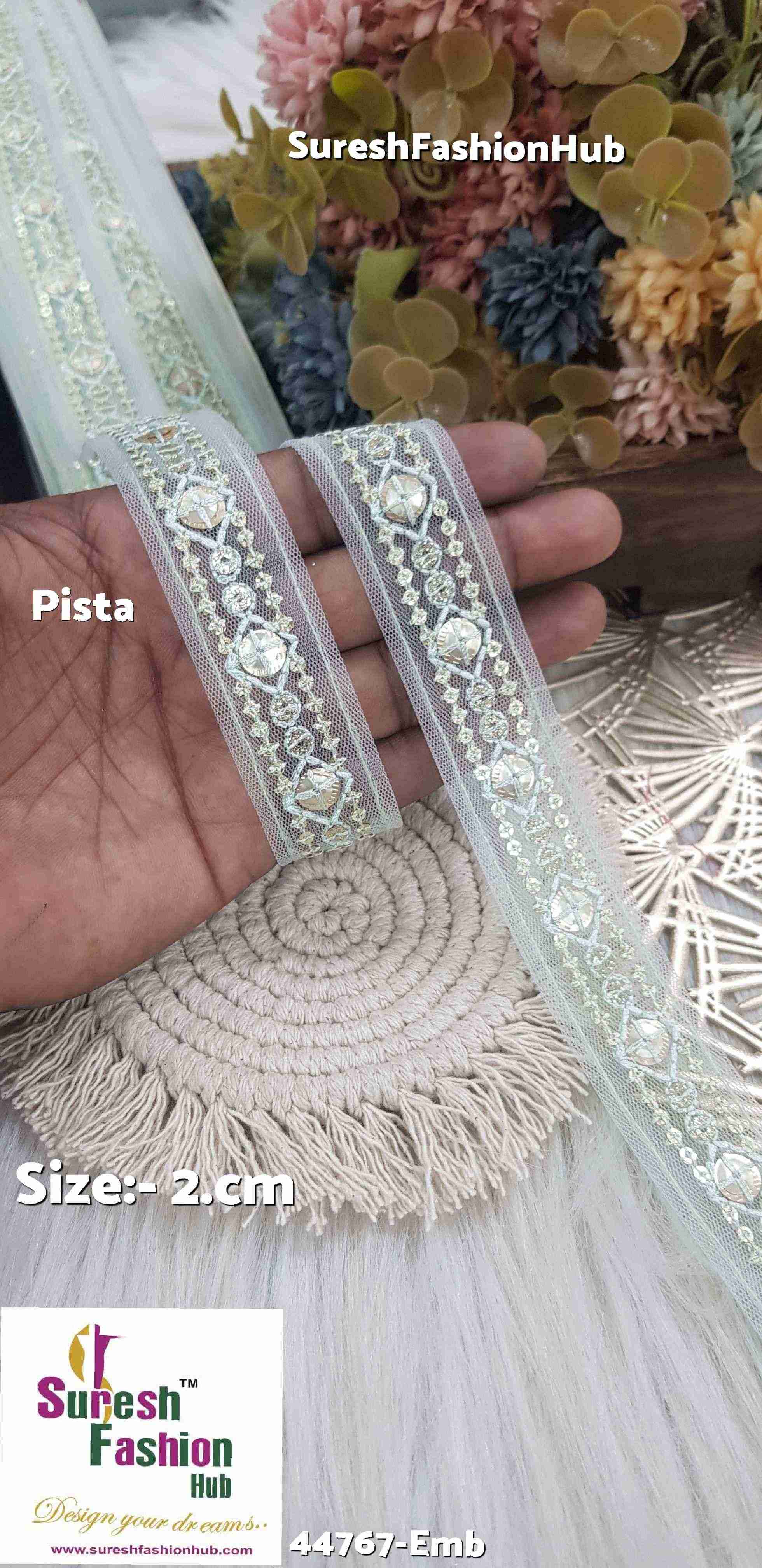 Pista Net Embroidered Lace