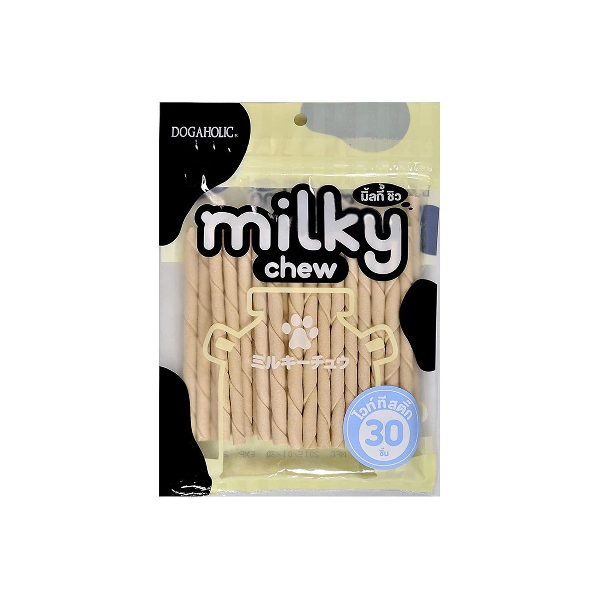 Dogaholic Milky Chew Stick Dog Treat - 30 Pcs