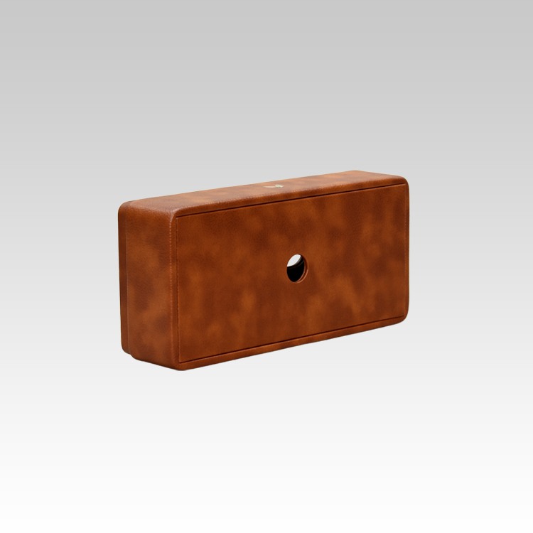 Tissue Box Holder for Home and Office in Premium Faux Leather | Size: 9.5 x 4.5 x 2.5(H) Inches | Classic | Tan