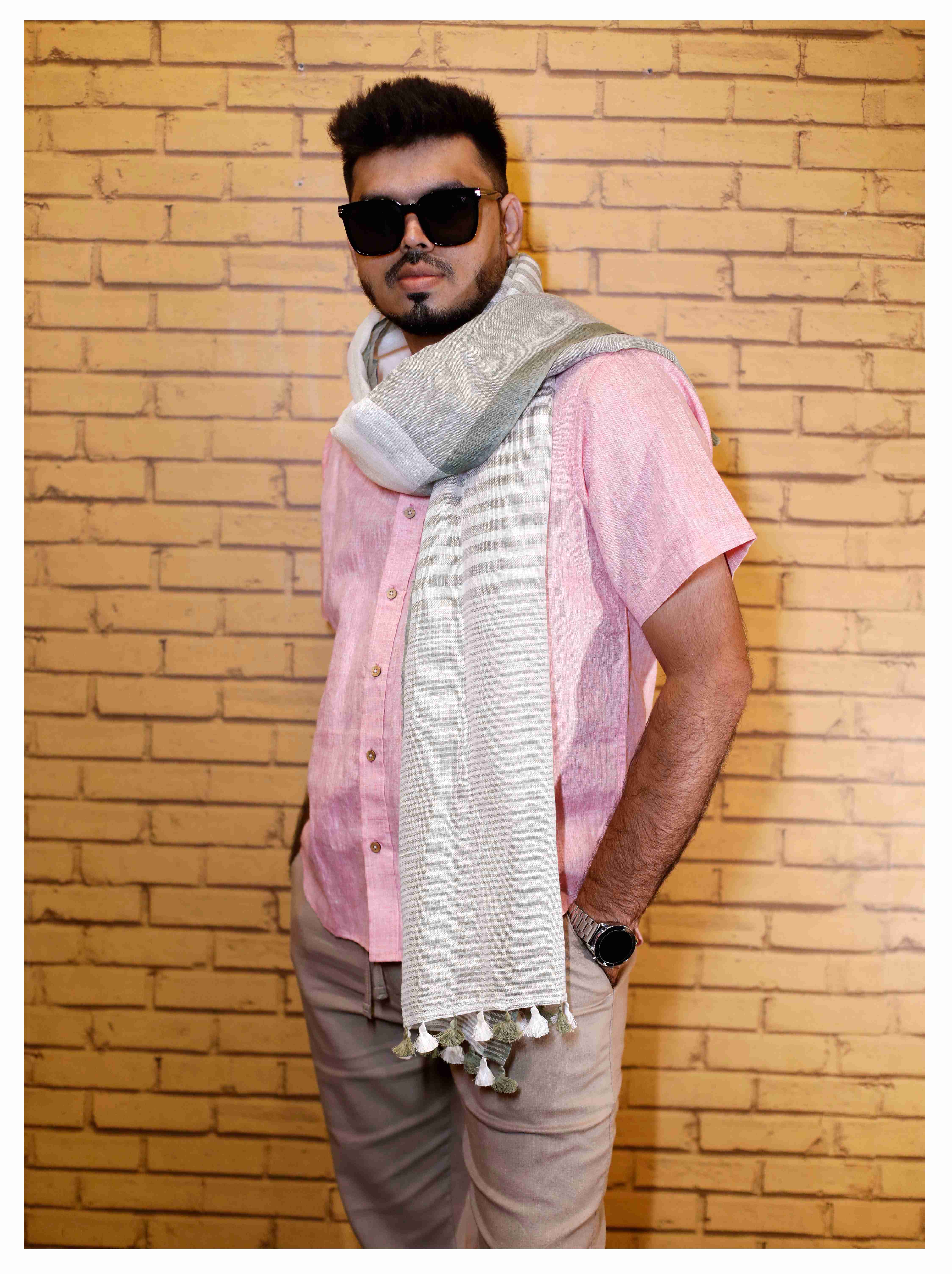 Linen Stole Olive
