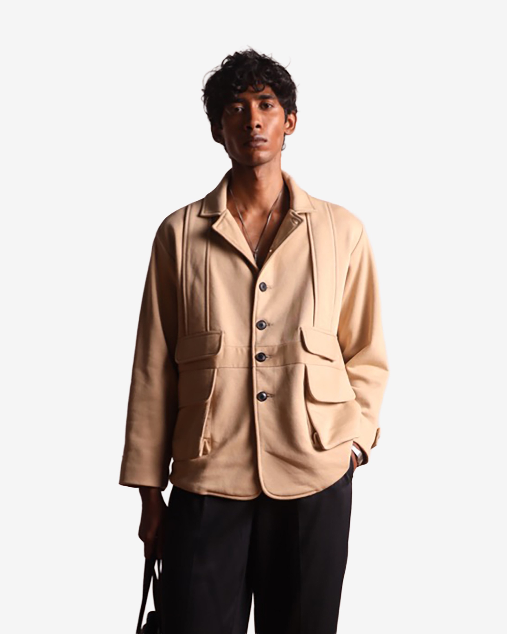 Fleece Jacket Beige