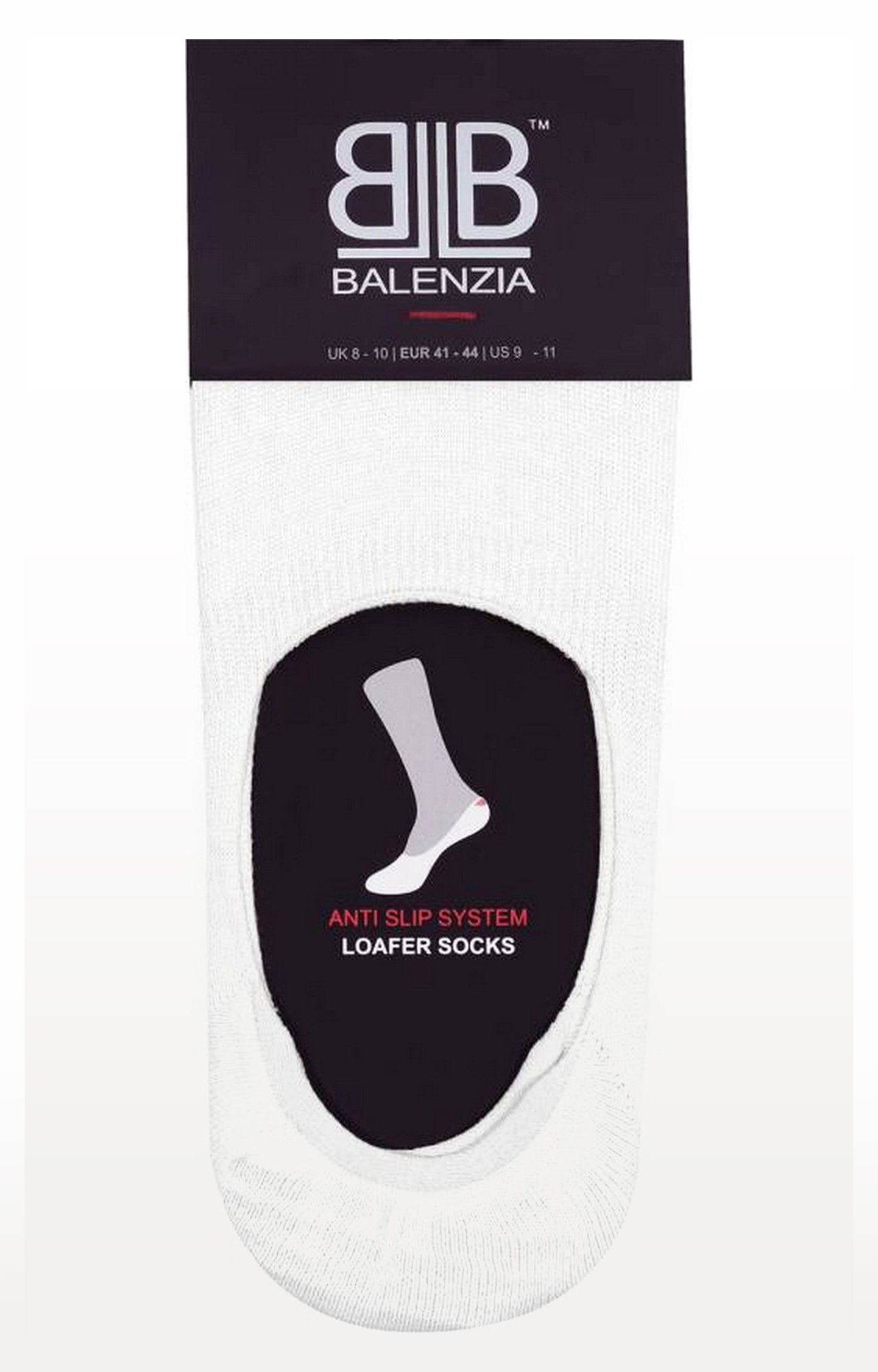 BALENZIA | White and Black Solid Socks (Pack of 4) 2