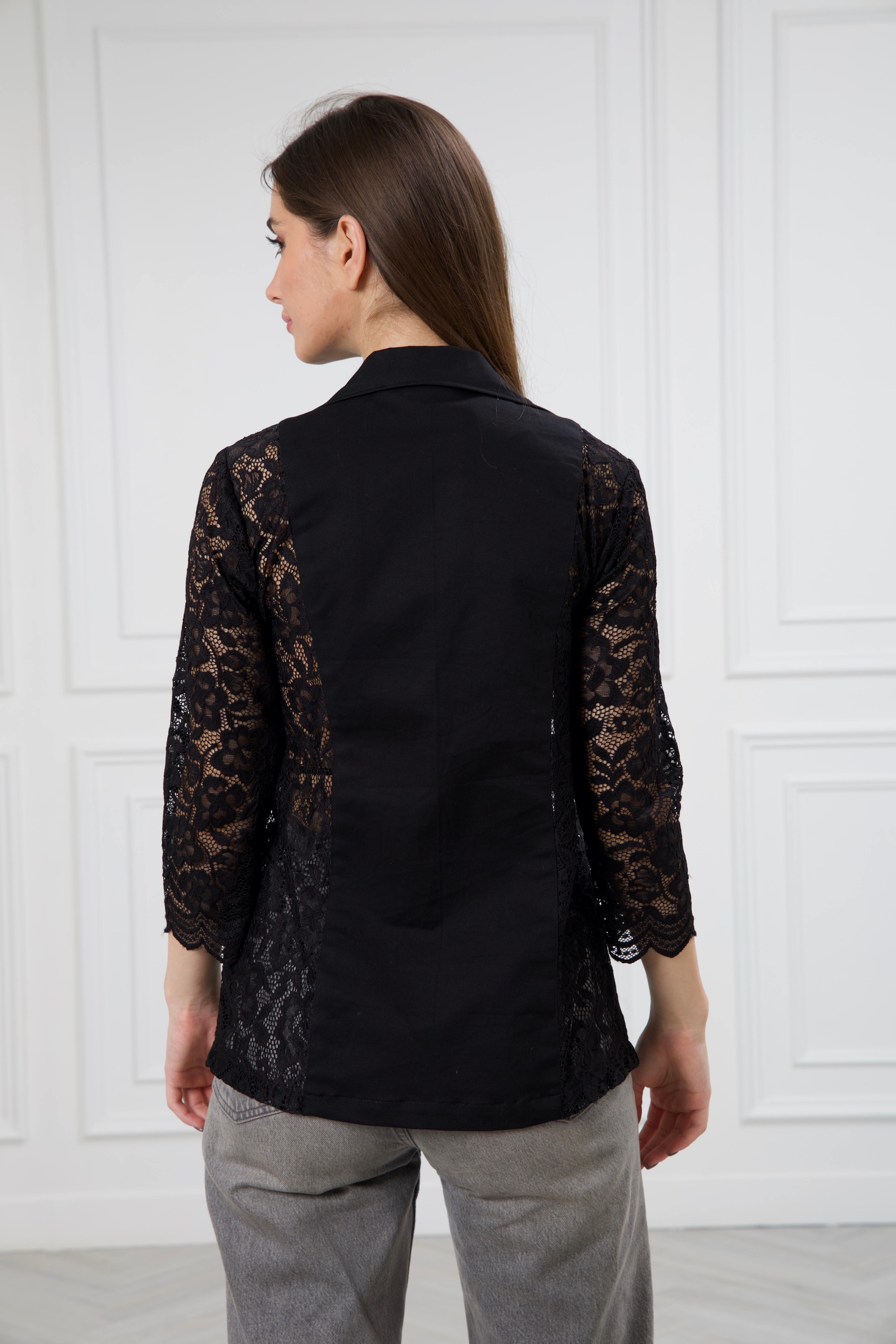 Black lace Blazer