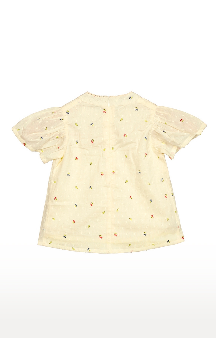 Budding Bees | Yellow Floral Top 1