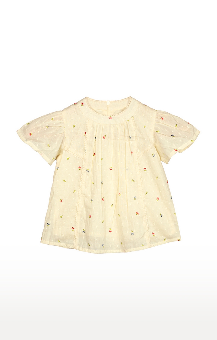 Budding Bees | Yellow Floral Top 0