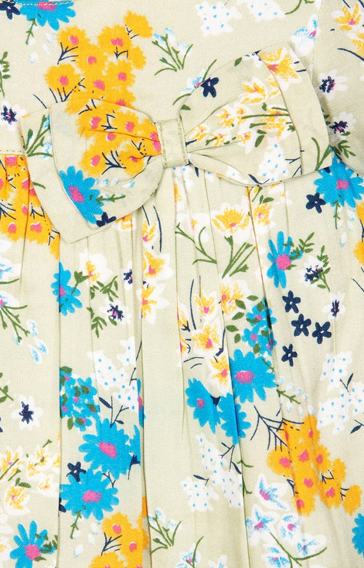 Budding Bees | Yellow Floral Dress 2