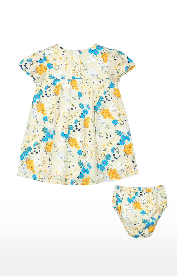 Budding Bees | Yellow Floral Dress 1