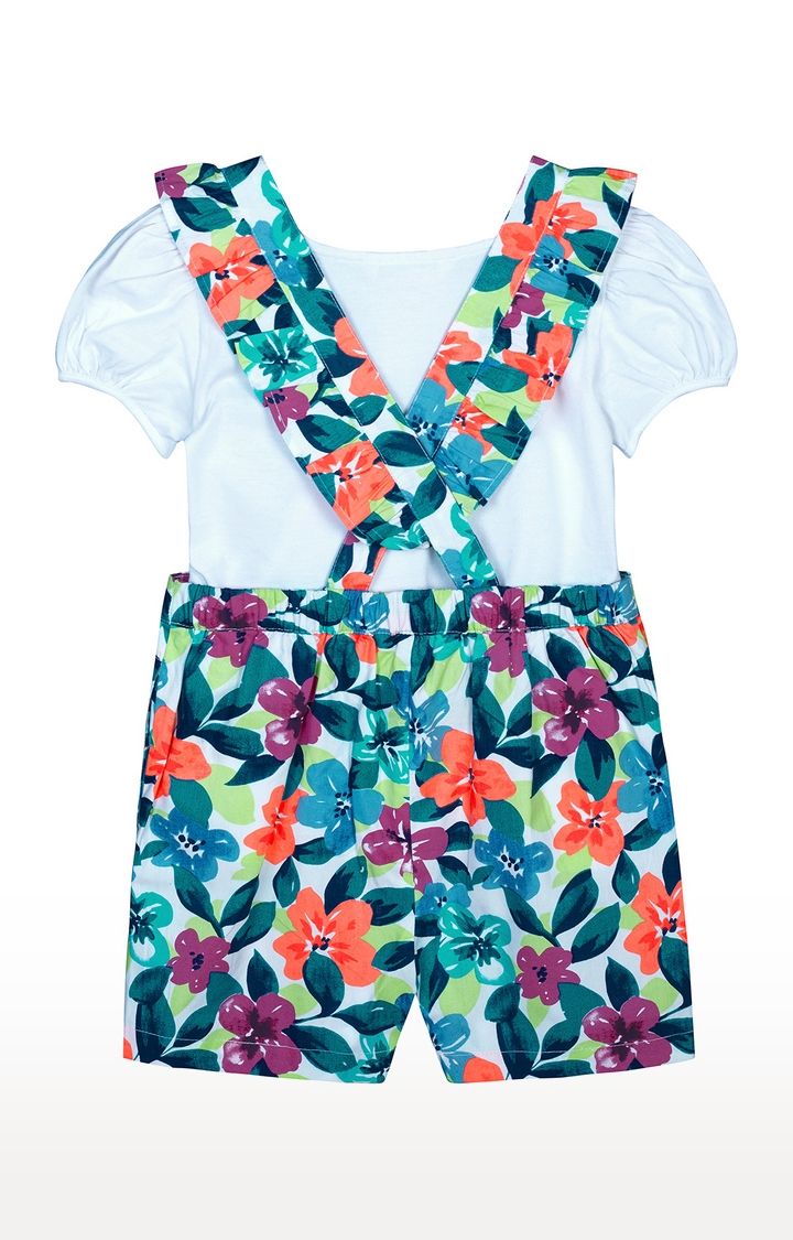 Budding Bees | Multi Floral Dungaree 1