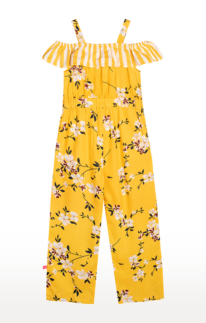 Yellow Floral Jumpsuit