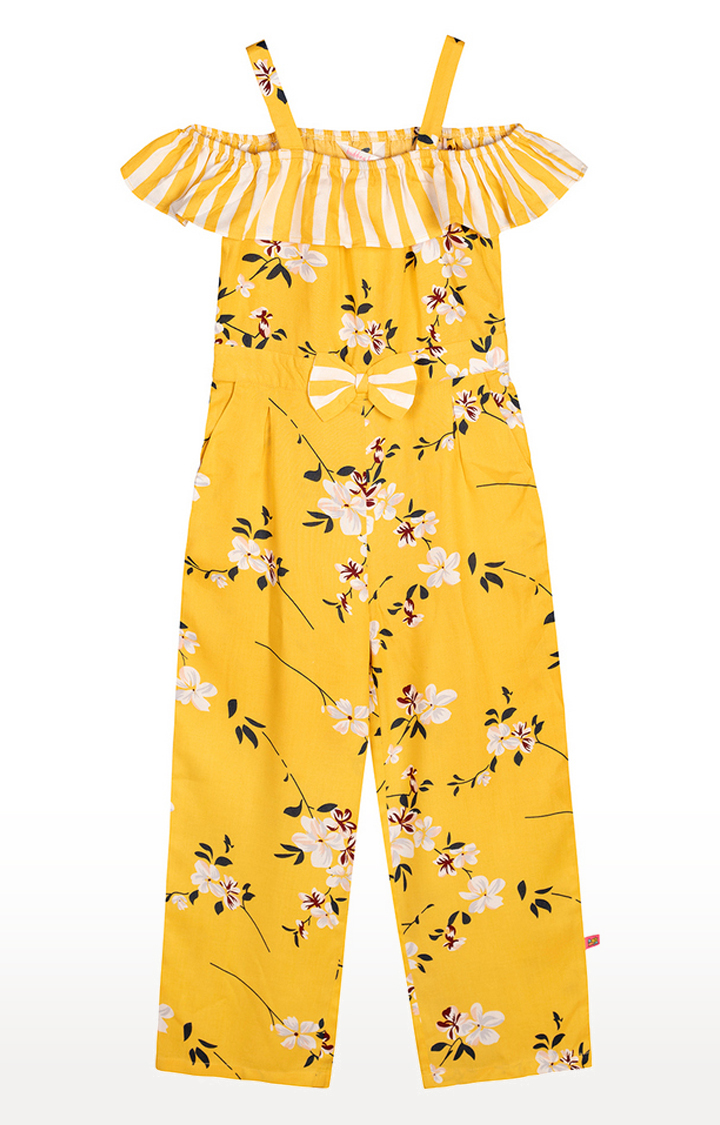 Yellow Floral Jumpsuit