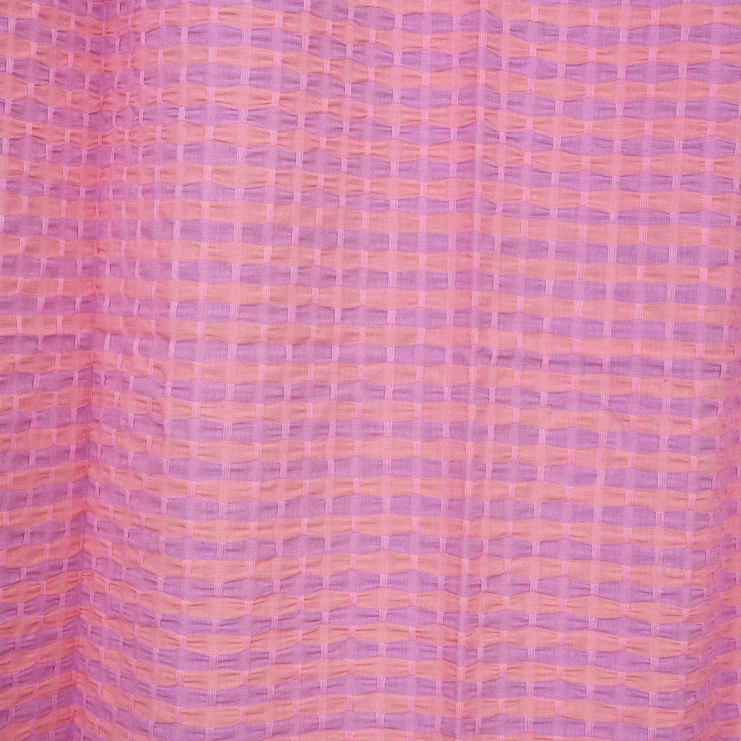 Boria Bistar | Handloom Cotton Curtains for Door with button and loop|2