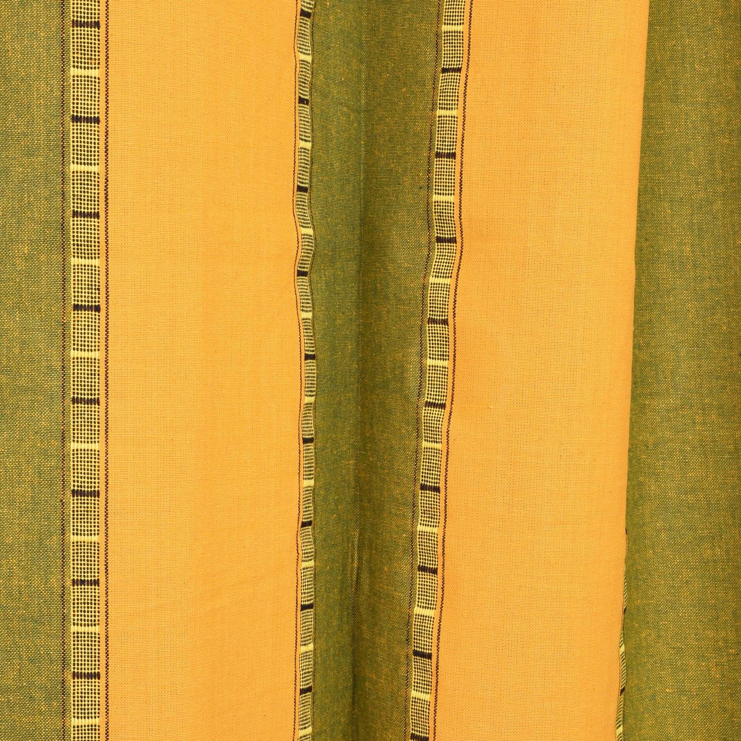 Boria Bistar | Handloom Cotton Curtains for Door with button and loop|2