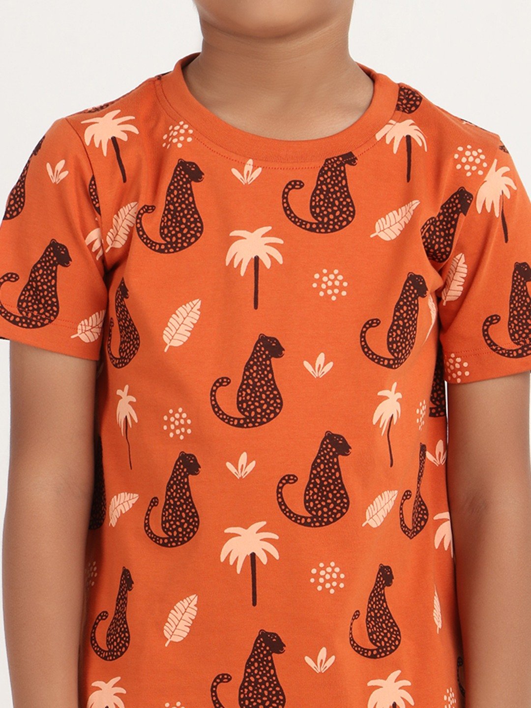 Boys 2 piece T-Shirt & Short -set- Rust