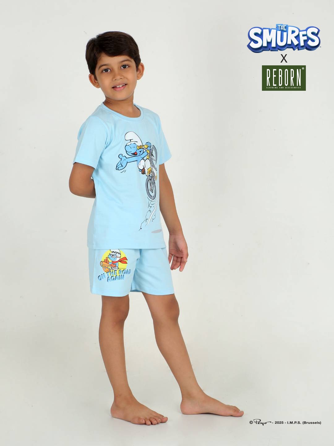 Boys 2 piece T-Shirt & Short -set- Sky Blue