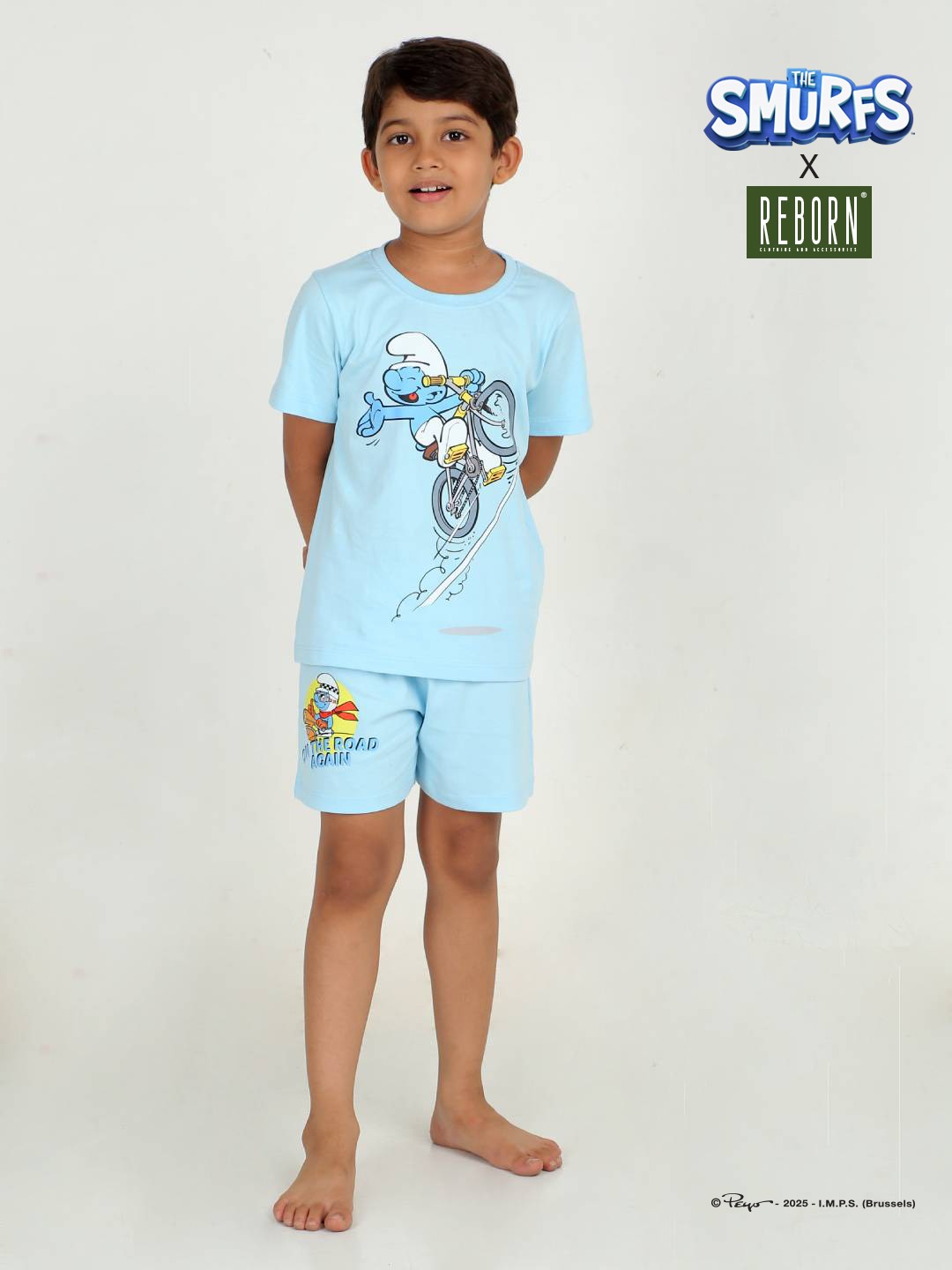 Boys 2 piece T-Shirt & Short -set- Sky Blue