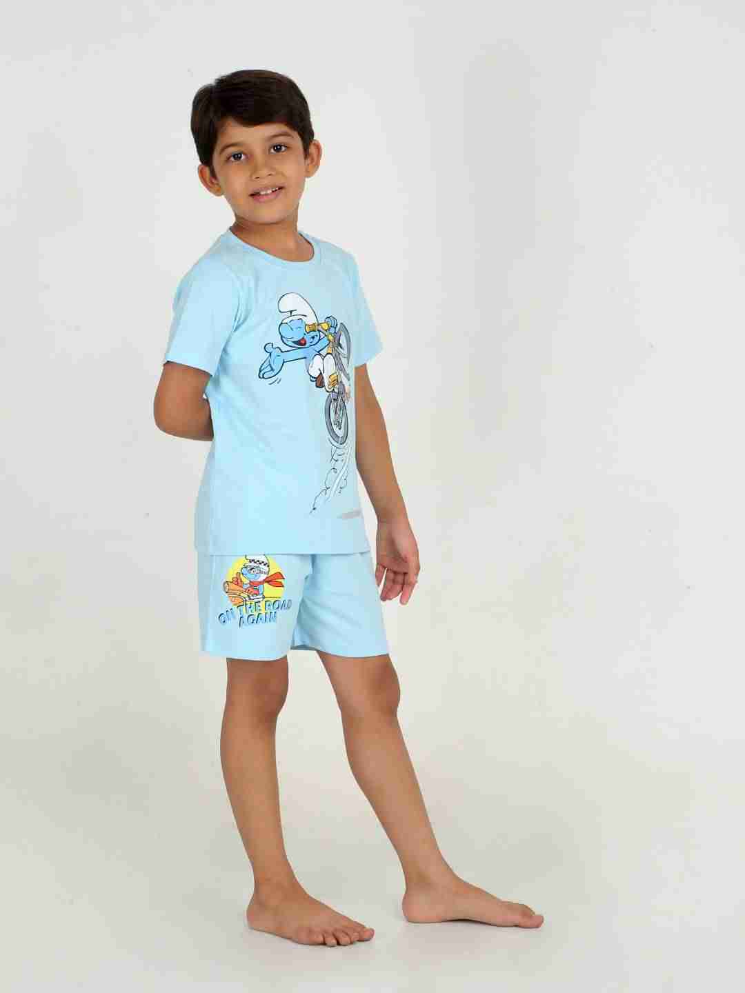Boys 2 piece T-Shirt & Short -set- Sky Blue