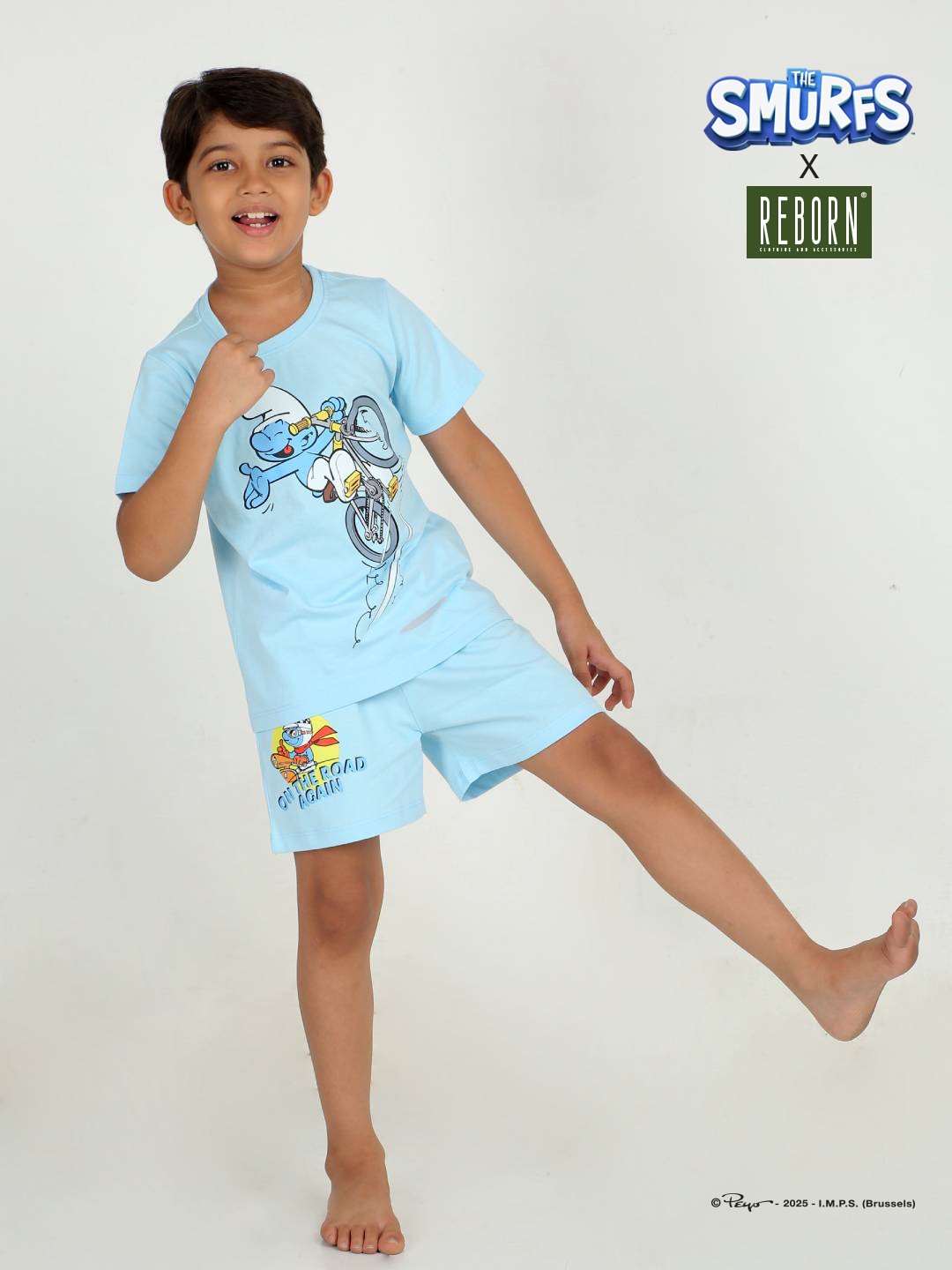Boys 2 piece T-Shirt & Short -set- Sky Blue