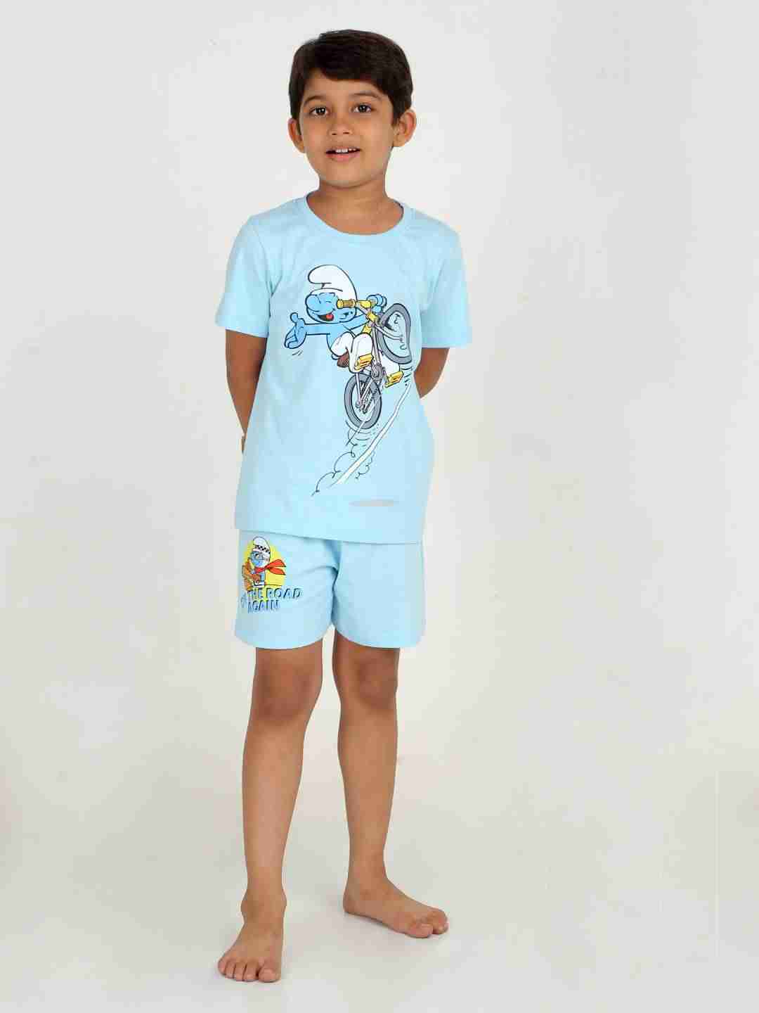 Boys 2 piece T-Shirt & Short -set- Sky Blue