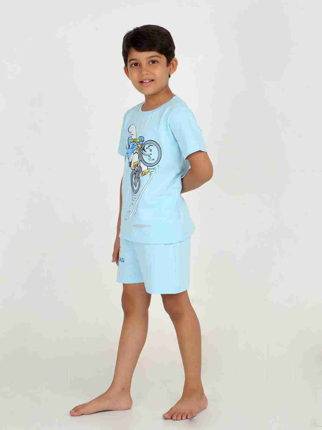 Boys 2 piece T-Shirt & Short -set- Sky Blue