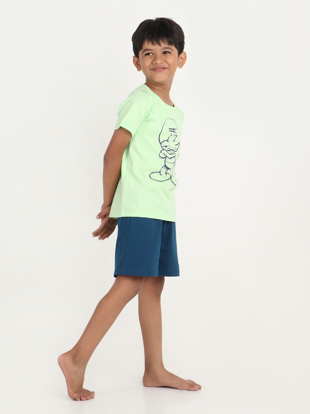 Boys 2 piece T-Shirt & Short -set- Pistachio Green
