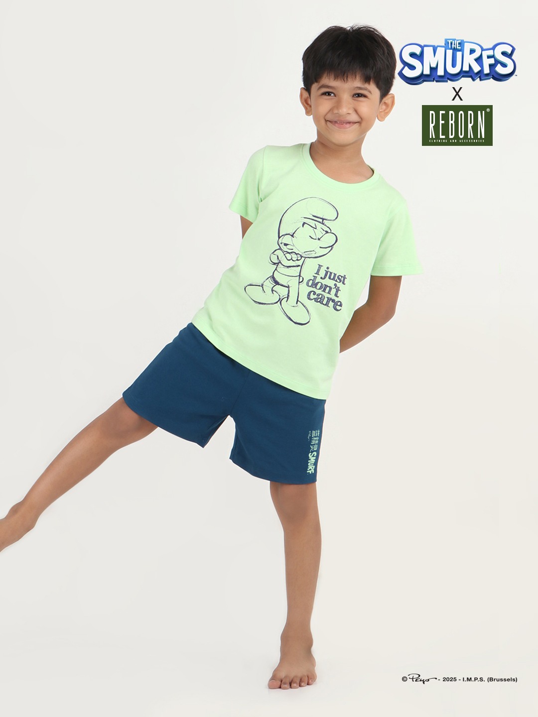 Boys 2 piece T-Shirt & Short -set- Pistachio Green