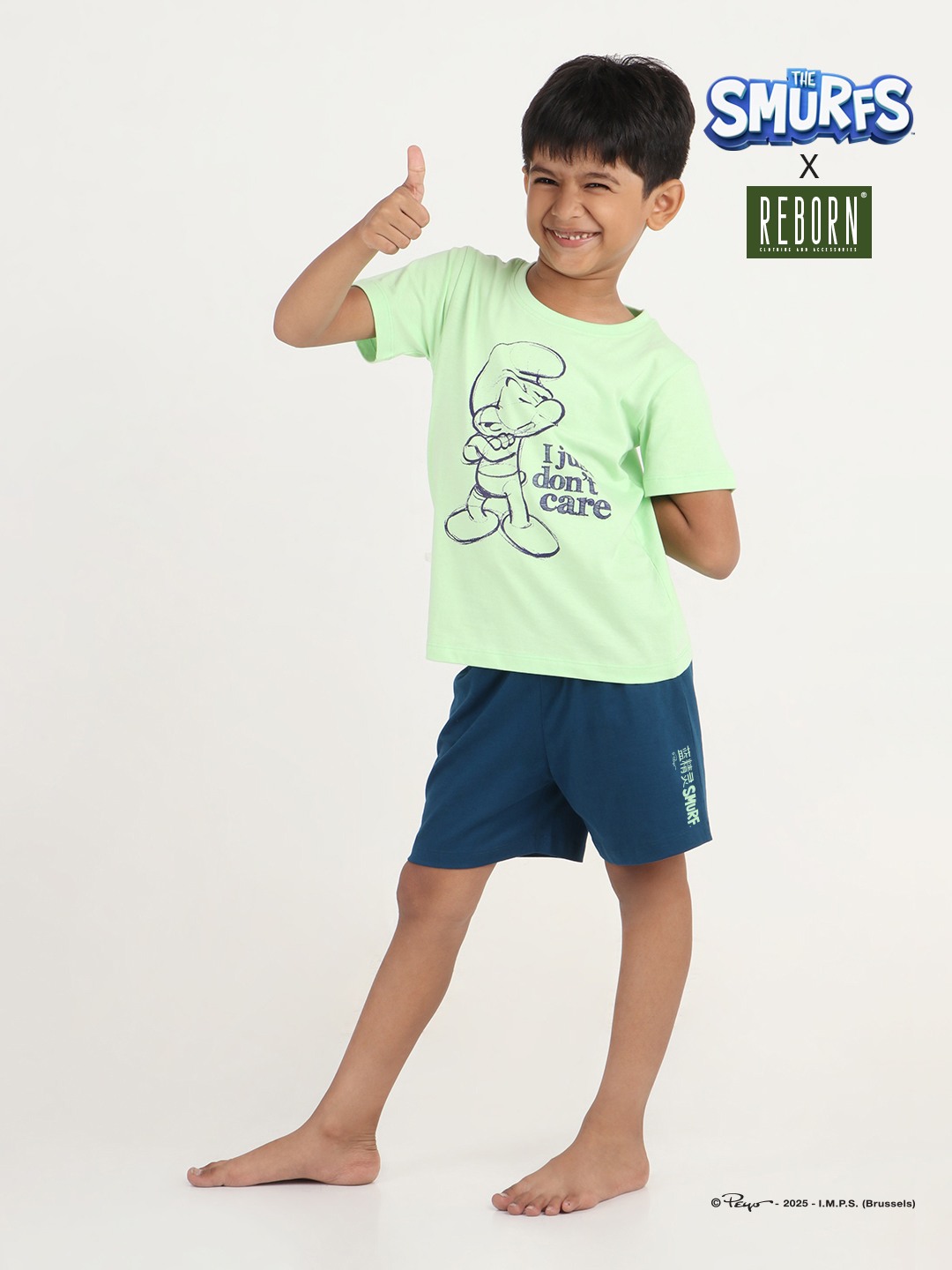 Boys 2 piece T-Shirt & Short -set- Pistachio Green