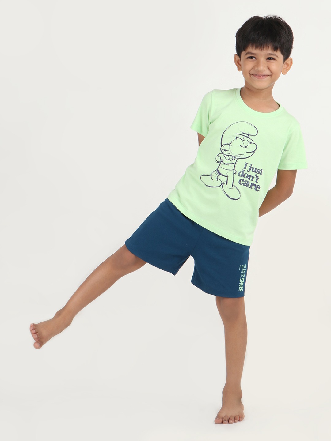 Boys 2 piece T-Shirt & Short -set- Pistachio Green