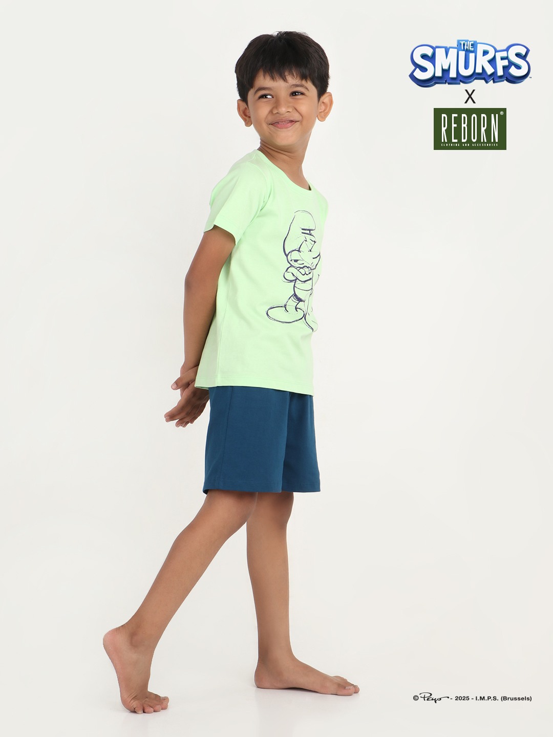 Boys 2 piece T-Shirt & Short -set- Pistachio Green