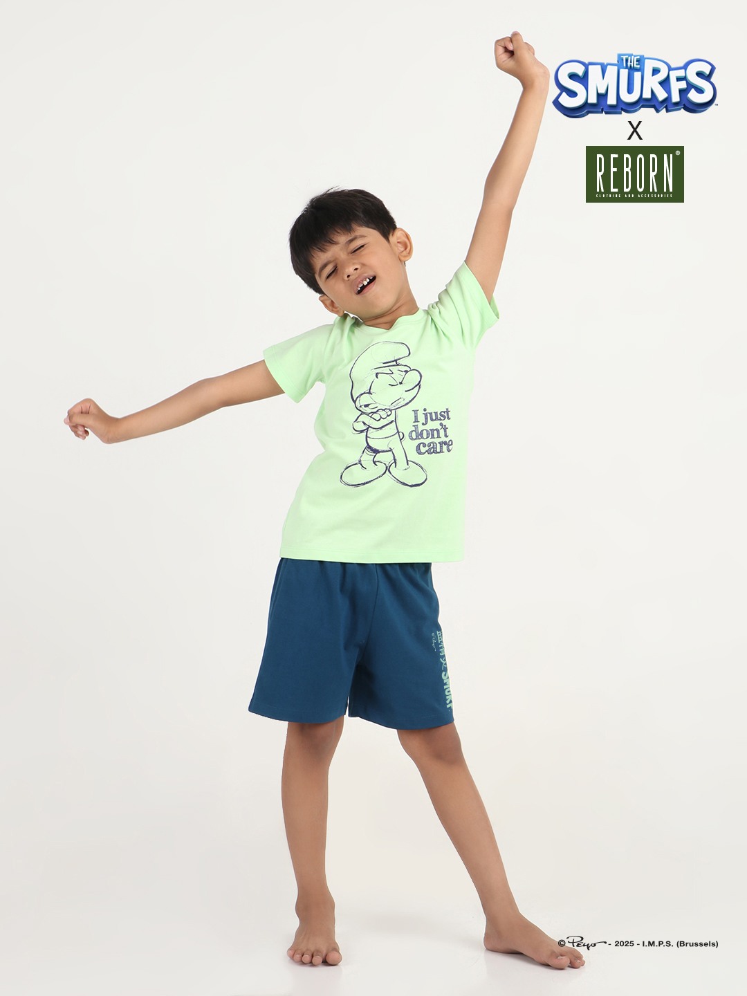 Boys 2 piece T-Shirt & Short -set- Pistachio Green