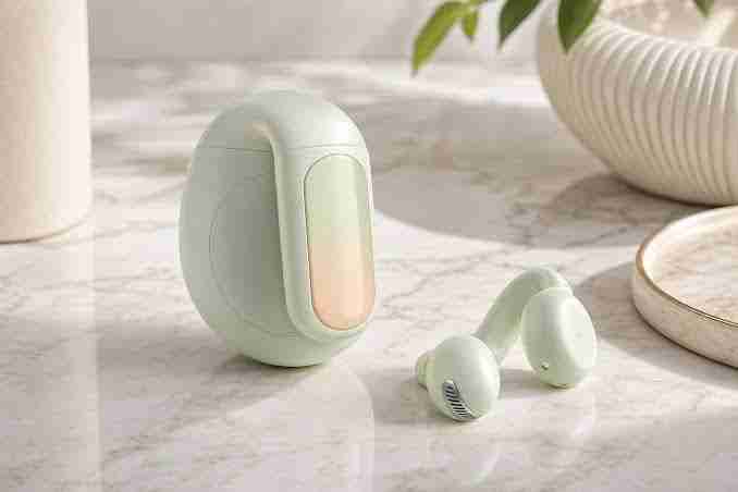 سماعات Noise Air Clips 2 اللاسلكية المفتوحة للأذن مع 40 ساعة تشغيل ومقاومة للماء IPX5 - Frost Green 2