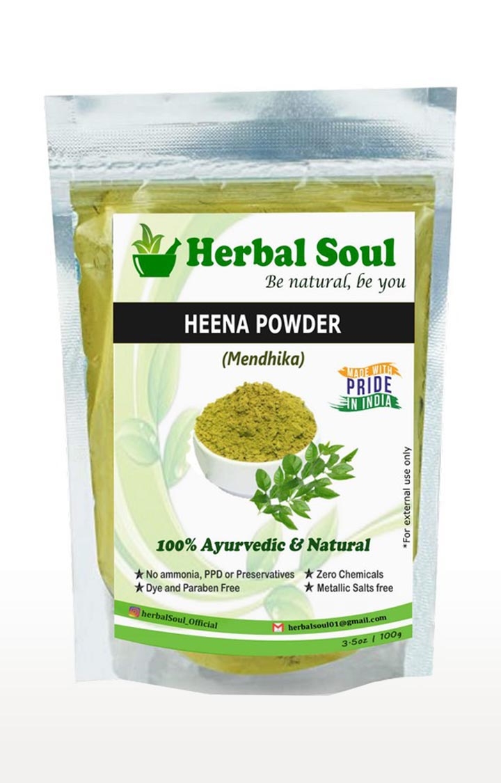 Herbal Soul | Herbal Soul Combo Of Reetha  Powder + Shikakai  Powder + Henna  Powder | 300 gm 3