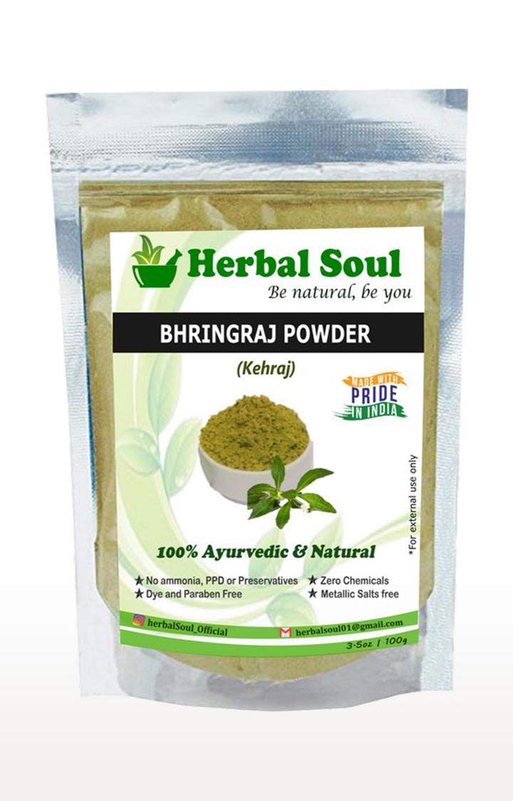 Herbal Soul | Herbal Soul Combo Of Indigo  Powder + Henna  Powder + Bhringraj  Powder | 300 gm 3