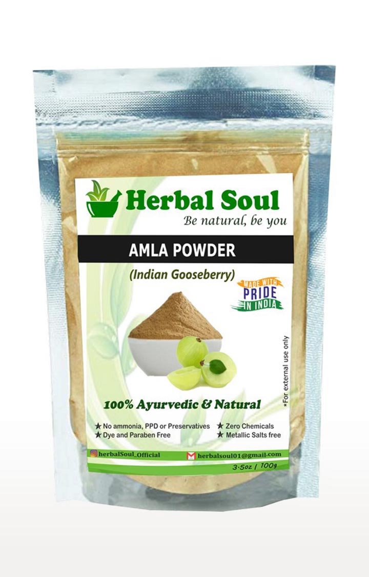 Herbal Soul | Herbal Soul Combo Of Reetha  Powder + Shikakai  Powder + Indigo  Powder + Henna  Powder + Amla  Powder | 500 gm 5