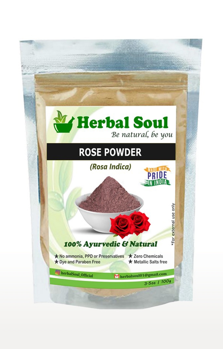 Herbal Soul | Herbal Soul Combo Of Rose Powder + Orange Peel  Powder + Bhringraj  Powder | 300 gm 1