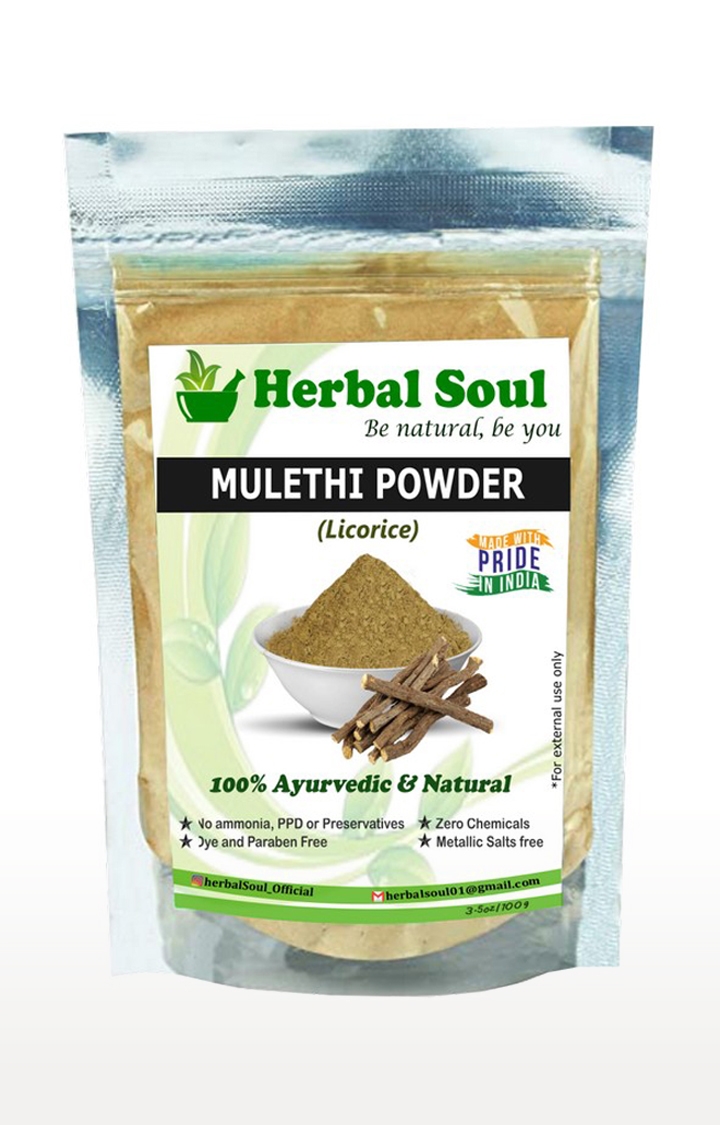 Herbal Soul | Herbal Soul Combo Of Neem  Powder + Orange Peel  Powder + Mulethi  Powder + Bhringraj  Powder | 400 gm 3