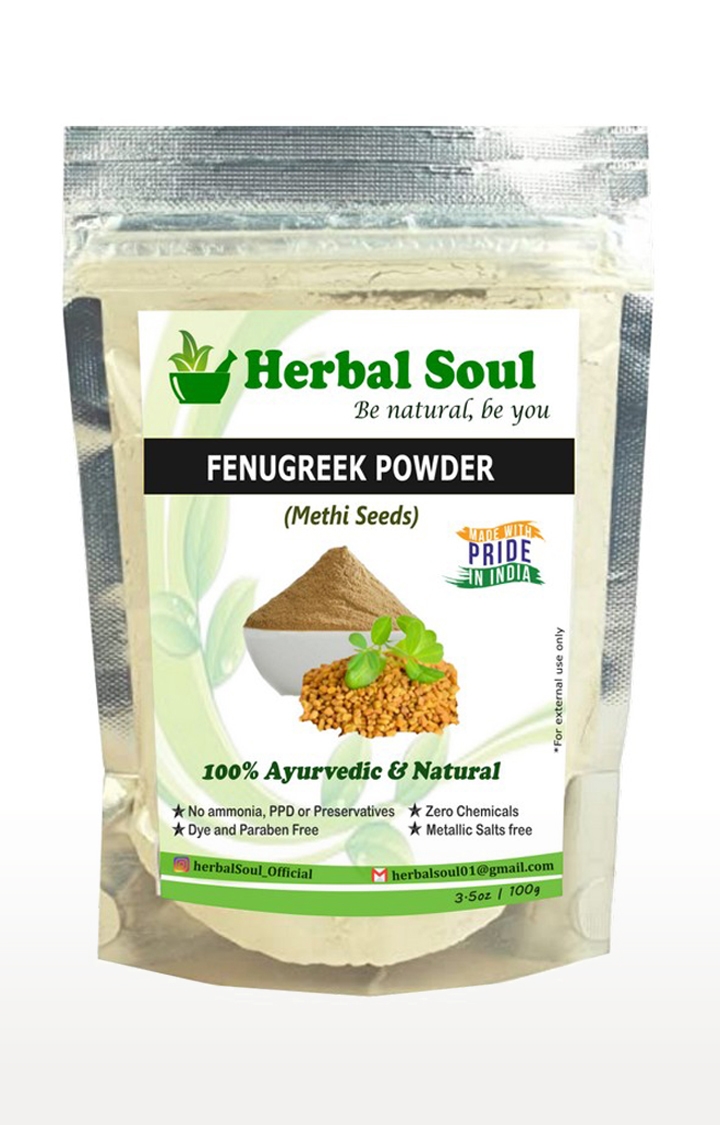 Herbal Soul | Herbal Soul Combo Of Multani  Powder + Bhringraj  Powder + Amla  Powder + Fenugreek  Powder | 400 gm 4
