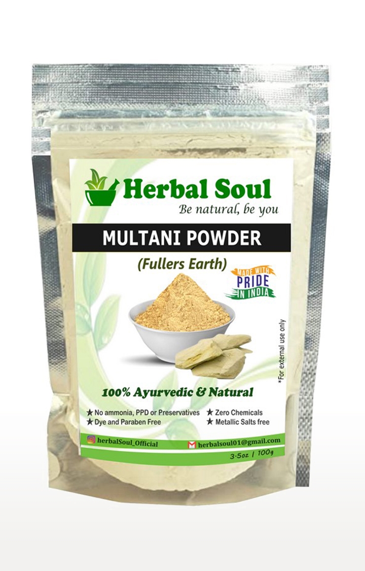Herbal Soul | Herbal Soul Combo Of Multani  Powder + Bhringraj  Powder + Amla  Powder + Fenugreek  Powder | 400 gm 1