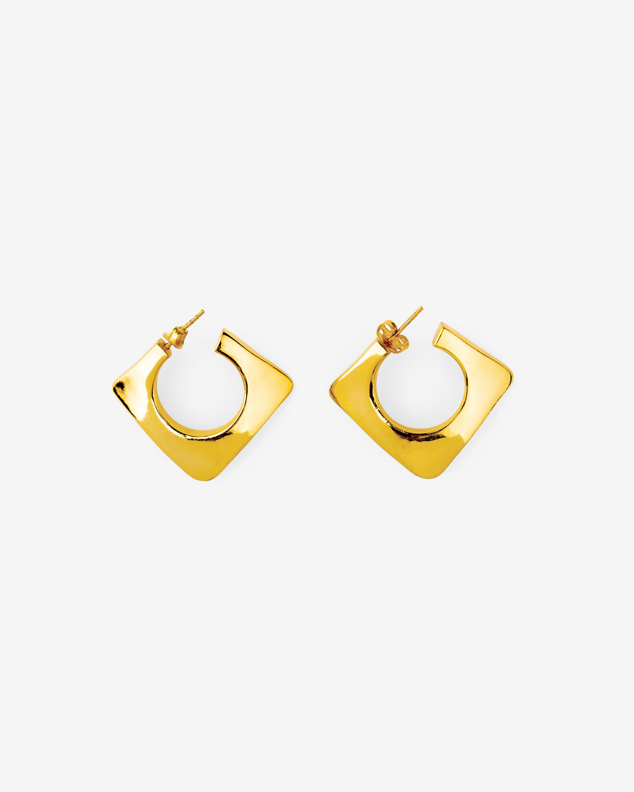 Chic Square Gold Hoops
